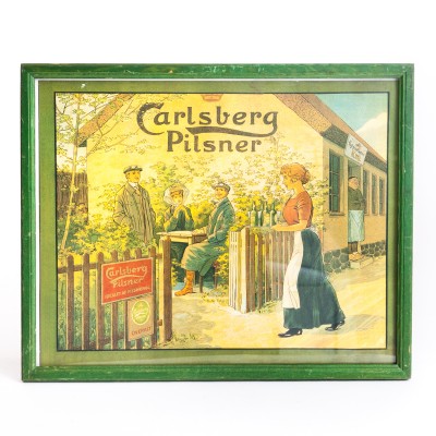 Plakat reklamowy Carlsberg Pilsner. Ok. 1904 r.
